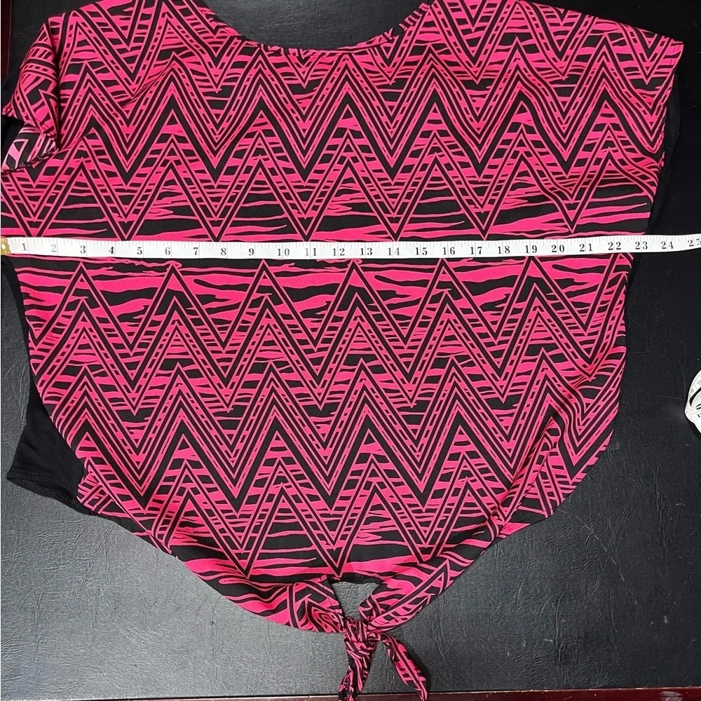 🔥Pink Rose tie-front blouse - Picture 7 of 8